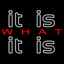 It Is What It Is Handmade Art Neon Sign
