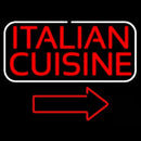 Italian Cuisine Handmade Art Neon Sign
