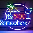 Its 500 Somewhere Handmade Art Neon Sign