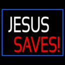 Jesus Saves Handmade Art Neon Sign