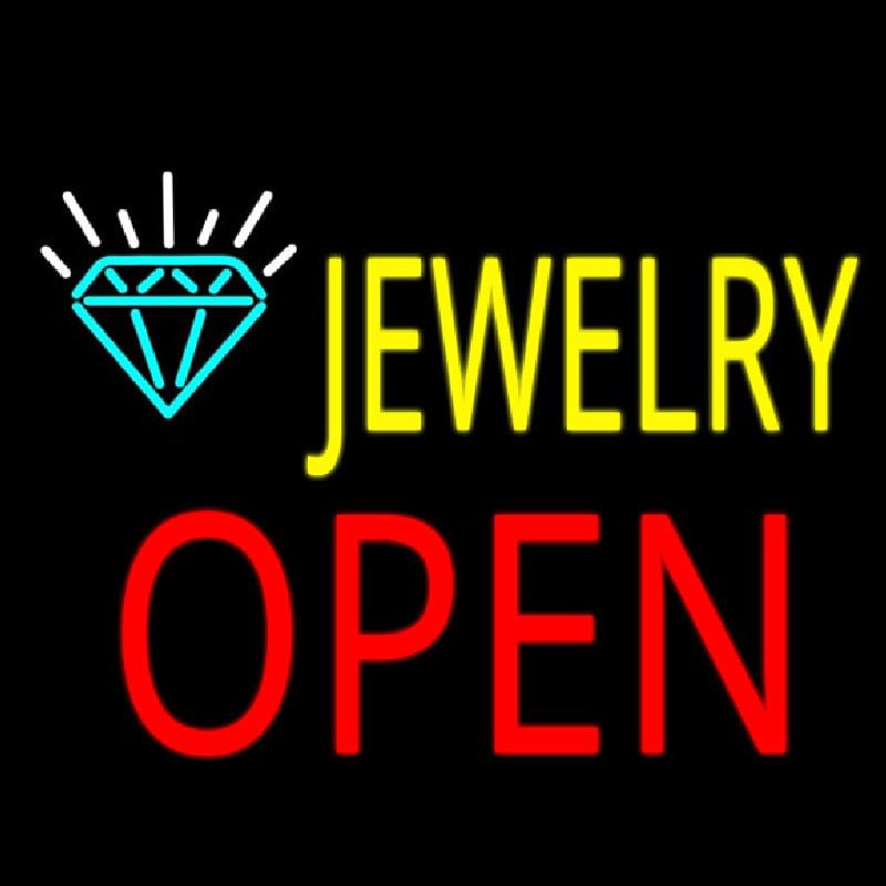 Jewelry Block Open Handmade Art Neon Sign