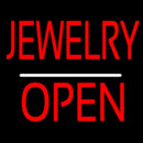 Jewelry Block Open White Line Handmade Art Neon Sign
