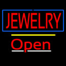 Jewelry Blue Border Open Yellow Line Handmade Art Neon Sign