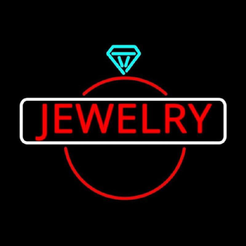 Jewelry Center Ring Logo Handmade Art Neon Sign