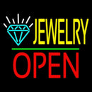 Jewelry Logo Open Green Line Handmade Art Neon Sign