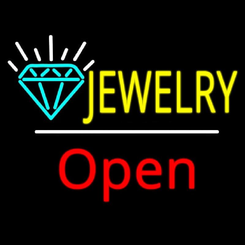Jewelry Logo Open Handmade Art Neon Sign