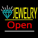 Jewelry Logo Open Yellow Line Handmade Art Neon Sign