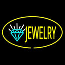Jewelry Oval Yellow Handmade Art Neon Sign