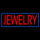Jewelry Rectangle Blue Handmade Art Neon Sign