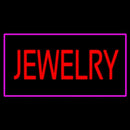 Jewelry Rectangle Purple Handmade Art Neon Sign
