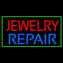 Jewelry Repair Green Rectangle Handmade Art Neon Sign