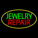 Jewelry Repair Oval Yellow Handmade Art Neon Sign