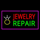 Jewelry Repair Rectangle Purple Handmade Art Neon Sign