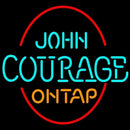 John Courage On Tap Handmade Art Neon Sign