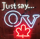 Just say OV neon sign