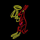 Kangaroo Handmade Art Neon Sign