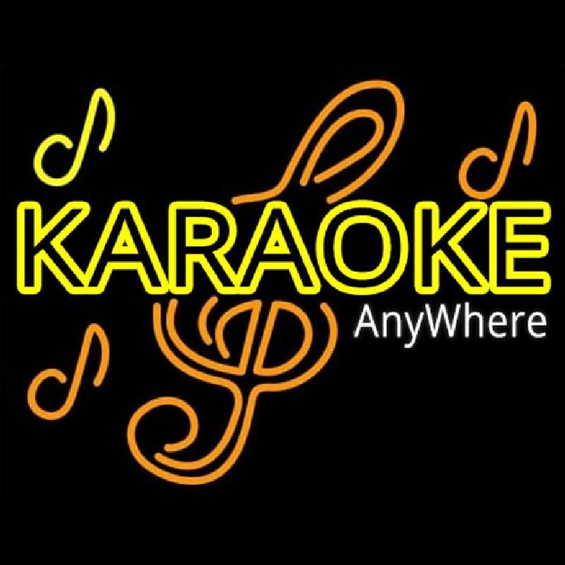 Karaoke Anywhere Handmade Art Neon Sign