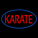 Karate Oval Blue Handmade Art Neon Sign