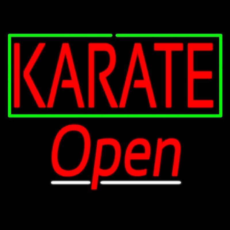 Karate Script2 Open Handmade Art Neon Sign