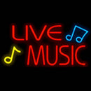 LIVE MUSIC Handmade Art Neon Sign