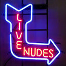 Professional  Live Nudes Shop Open Neon Sign