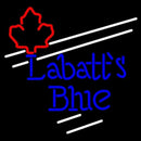 Labatt Blue Maple Leaf White Border Beer Sign Handmade Art Neon Sign