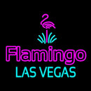 Large Flamingo Hotel Las Vegas Handmade Art Neon Sign