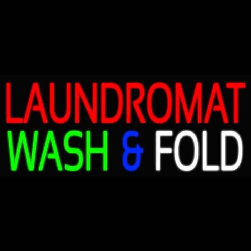 Laundromat Wash And Lold Handmade Art Neon Sign