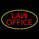 Law Office Oval Yellow Handmade Art Neon Sign