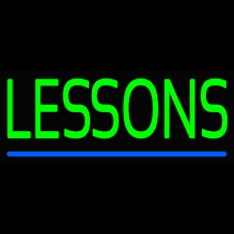 Lessons Handmade Art Neon Sign