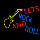 Lets Rock And Roll Handmade Art Neon Sign