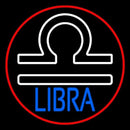Libra Zodiac Border Red Handmade Art Neon Sign