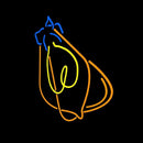 Lightbulb Chandelier Handmade Art Neon Sign
