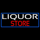 Liquor Store With Blue Border Handmade Art Neon Sign