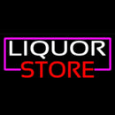 Liquor Store With Pink Border Handmade Art Neon Sign