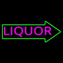 Liquor With Arrow Handmade Art Neon Sign