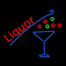 Liquor With Martini Glass Handmade Art Neon Sign
