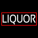Liquor With Red Border Handmade Art Neon Sign