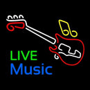 Live Green Music Blue 2 Handmade Art Neon Sign