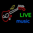 Live Green Music Blue Handmade Art Neon Sign
