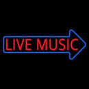 Live Music Block Arrow 1 Handmade Art Neon Sign