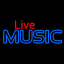 Live Music Blue 1 Handmade Art Neon Sign
