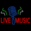 Live Music Mike Handmade Art Neon Sign