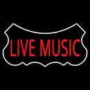 Live Music Red Handmade Art Neon Sign