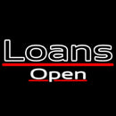 Loans Open Handmade Art Neon Sign