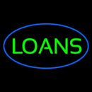 Loans Oval Blue Handmade Art Neon Sign