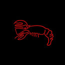 Lobster In Red Logo Handmade Art Neon Sign