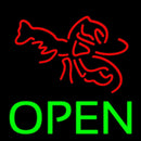 Lobster Open 1 Handmade Art Neon Sign