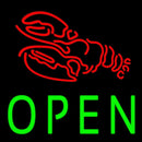 Lobster Open Block Handmade Art Neon Sign