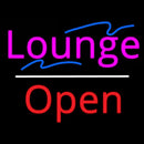 Lounge Open White Line Handmade Art Neon Sign